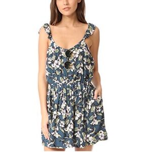 Free People Dear You floral mini dress
